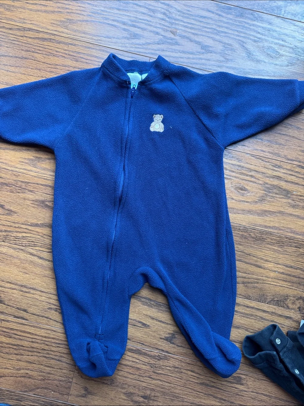 Old Navy Light Gray Henley Snap One-Piece Bodysuit